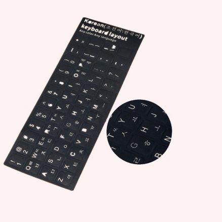 Korean Keyboard Transparent Laptop Desktop Alphabet Stickers Protective Film 4