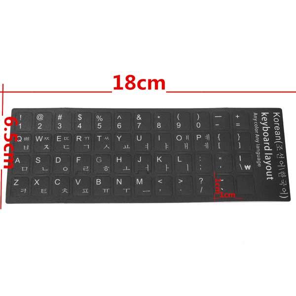 Korean Keyboard Transparent Laptop Desktop Alphabet Stickers Protective Film 6 Korean Keyboard Transparent Laptop Desktop Alphabet Stickers Protective Film - Image 6