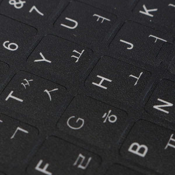Korean Keyboard Transparent Laptop Desktop Alphabet Stickers Protective Film 7 Korean Keyboard Transparent Laptop Desktop Alphabet Stickers Protective Film - Image 7