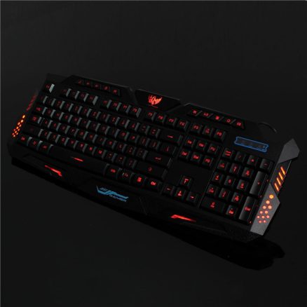M200 USB 3 Colors LED Backlit Wired Gaming Keyboard 2