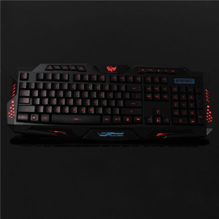 M200 USB 3 Colors LED Backlit Wired Gaming Keyboard 3