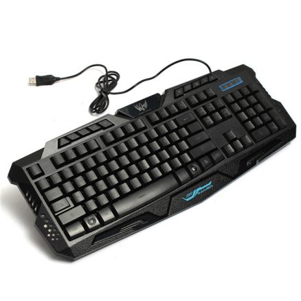 M200 USB 3 Colors LED Backlit Wired Gaming Keyboard 7