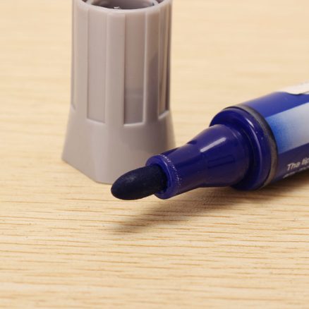Genvana 1.5-3mm Press Type Marker Pen High-capacity For White Board Black Blue 4