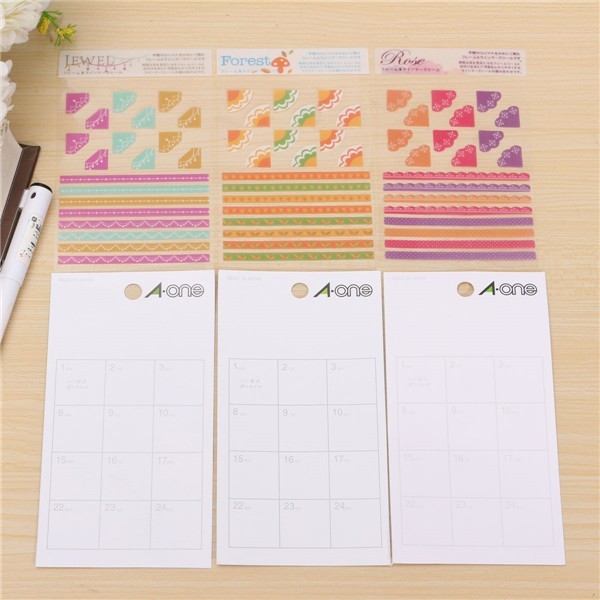 3 Pcs Korea Simple Life Painting Diary Stickers Diary Book Album Decoration 3 3 Pcs Korea Simple Life Painting Diary Stickers Diary Book Album Decoration - Image 3
