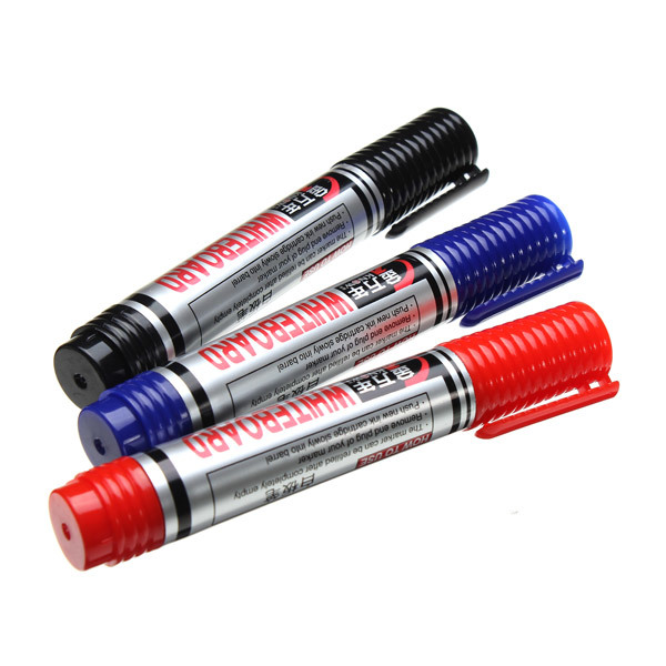 Genvana 3.5mm Marker Pen for White Board Add Ink Recycle Black Red Blue 3 Genvana 3.5mm Marker Pen for White Board Add Ink Recycle Black Red Blue - Image 3