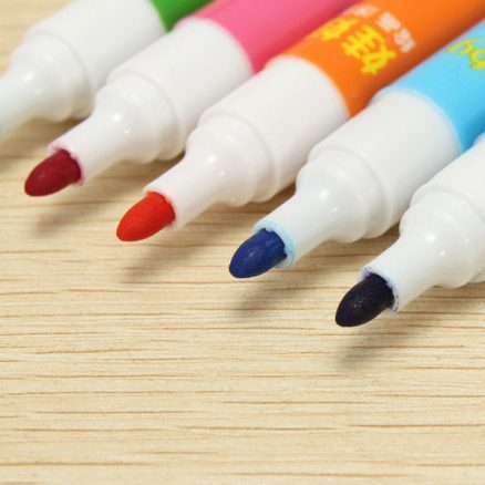 Genvana 1.5mm 8 Colors Per Set Children Cute Erasable Marker Pen for White Board 3