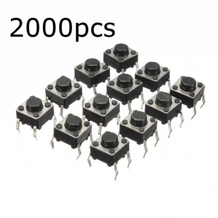 Geekcreit?® 2000pcs Mini Micro Momentary Tactile Tact Switch Push Button DIP P4 Normally Open 1