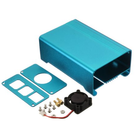1Pc 4 Colors Aluminum Alloy Protective Case With Cooling Fan For For Raspberry Pi 2 Model B/B+ 3