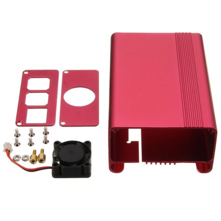1Pc 4 Colors Aluminum Alloy Protective Case With Cooling Fan For For Raspberry Pi 2 Model B/B+ 5