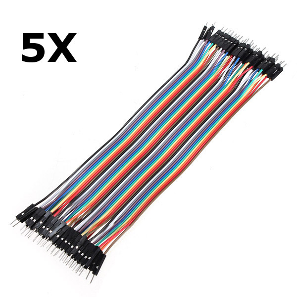 200pcs 20cm Male to Male Color Breadboard Jumper Cable Dupont Wire 2