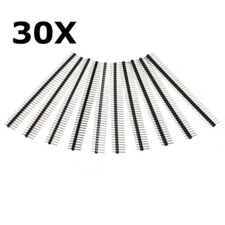 30 Pcs 40 Pin 2.54mm Single Row Male Pin Header Strip For Prototype Shield DIY 1