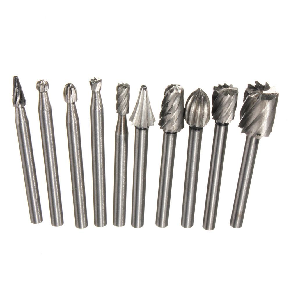 10pcs 1/8 Inch Shank Milling Rotary File Burrs Bit Set Wood Carving Rasps Router Bits Grinding Head 6 10pcs 1/8 Inch Shank Milling Rotary File Burrs Bit Set Wood Carving Rasps Router Bits Grinding Head - Image 6