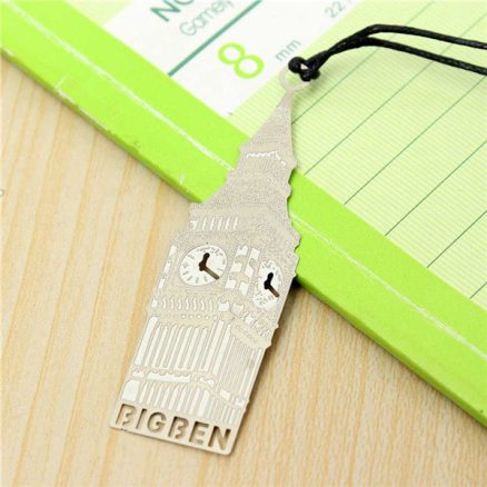 Metal Bookmark Travel Theme Note Memo Paper Marker Stationery Novelty Creative Gift 6