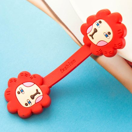 2Pcs Cable Earphome Cord Wrap Cartoon Organizer Holder Silicone Rubber USB Tidy Storage Fastener 4