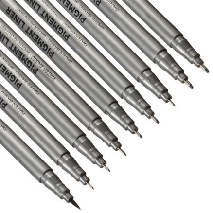 0.05mm-0.8mm Black Fine Line Pen Waterproof Drawing Writing Sketching Art Pens 1