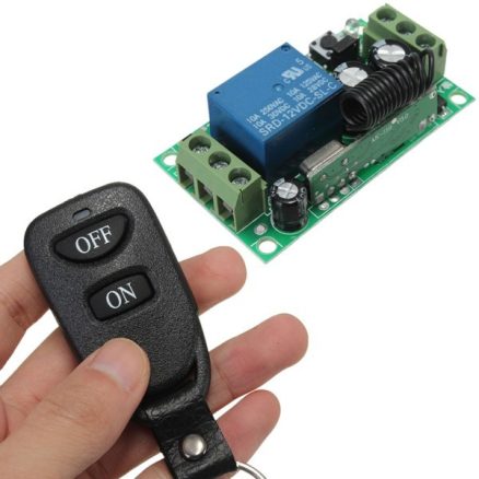 Geekcreit?® 433MHz DC 12V 10A Relay 1CH Channel Wireless RF Remote Control Switch Transmitter With Receiver 3