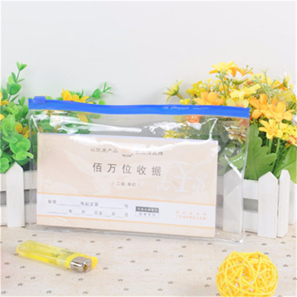 21x13cm Clear Transparent Plastic Pencil Bag PVC Exam Approved Stationery Case 2