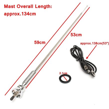 134cm Universal ?»??»?Car Antenna Roof Fender Booster FM AM Radio Aerial Extended 2