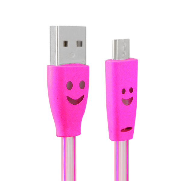 1.0M USB 2.0 to Micro USB LED Charging Data Line for Tablet Cell Phone 1