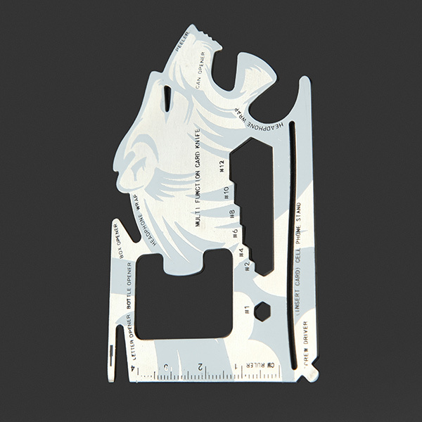 Tiger-shape 18 Tools in 1 Pocket Tool Multifunctional Card Survival Tools 2 Tiger-shape 18 Tools in 1 Pocket Tool Multifunctional Card Survival Tools - Image 2