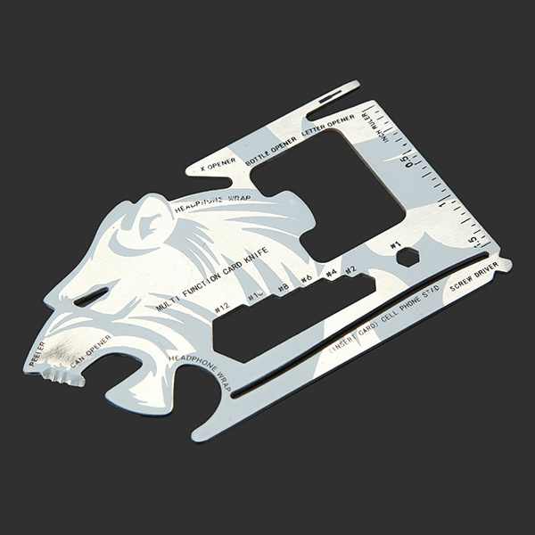 Tiger-shape 18 Tools in 1 Pocket Tool Multifunctional Card Survival Tools 3 Tiger-shape 18 Tools in 1 Pocket Tool Multifunctional Card Survival Tools - Image 3