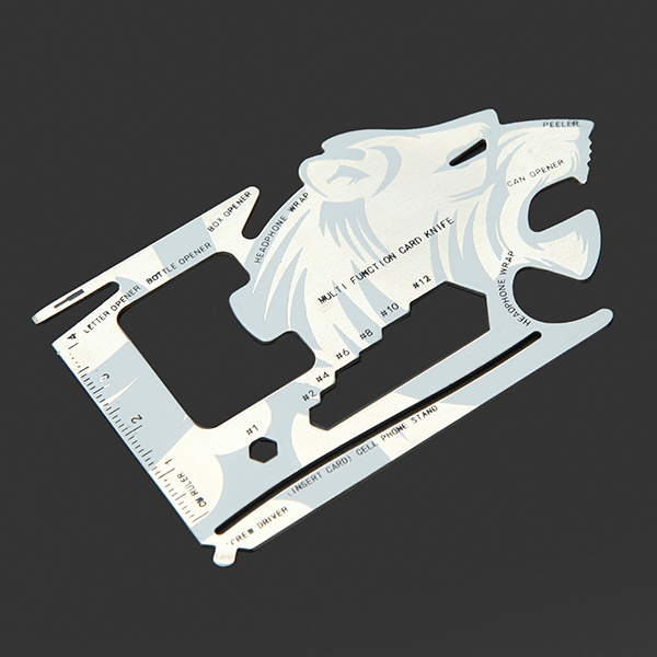 Tiger-shape 18 Tools in 1 Pocket Tool Multifunctional Card Survival Tools 4 Tiger-shape 18 Tools in 1 Pocket Tool Multifunctional Card Survival Tools - Image 4