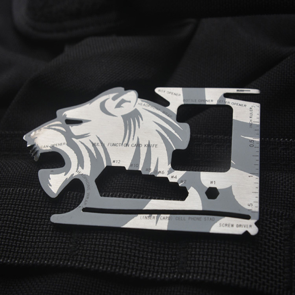 Tiger-shape 18 Tools in 1 Pocket Tool Multifunctional Card Survival Tools 5 Tiger-shape 18 Tools in 1 Pocket Tool Multifunctional Card Survival Tools - Image 5