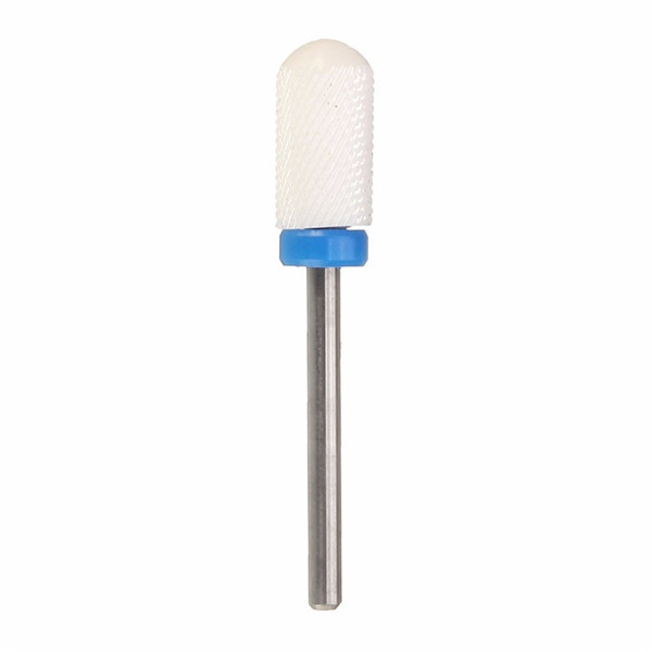 Round White Nails Drill Bits Electric Nail Grinding Machine Head Ceramic Mounted Point Polish Tool 5 Round White Nails Drill Bits Electric Nail Grinding Machine Head Ceramic Mounted Point Polish Tool - Image 5