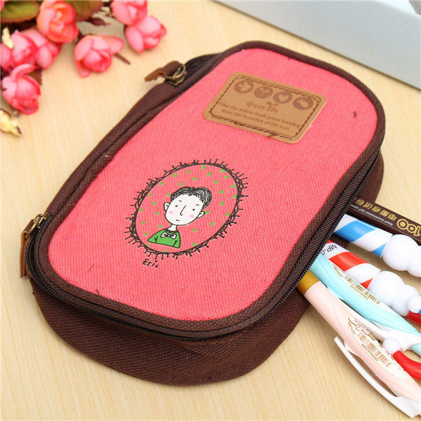 Pencil Bags Pen Case Storage Tool Stationery School Student Cosmetics Pouch 2