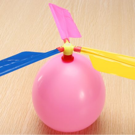Colorful Traditional Classic Balloon Helicopter Portable Flying Toy 6
