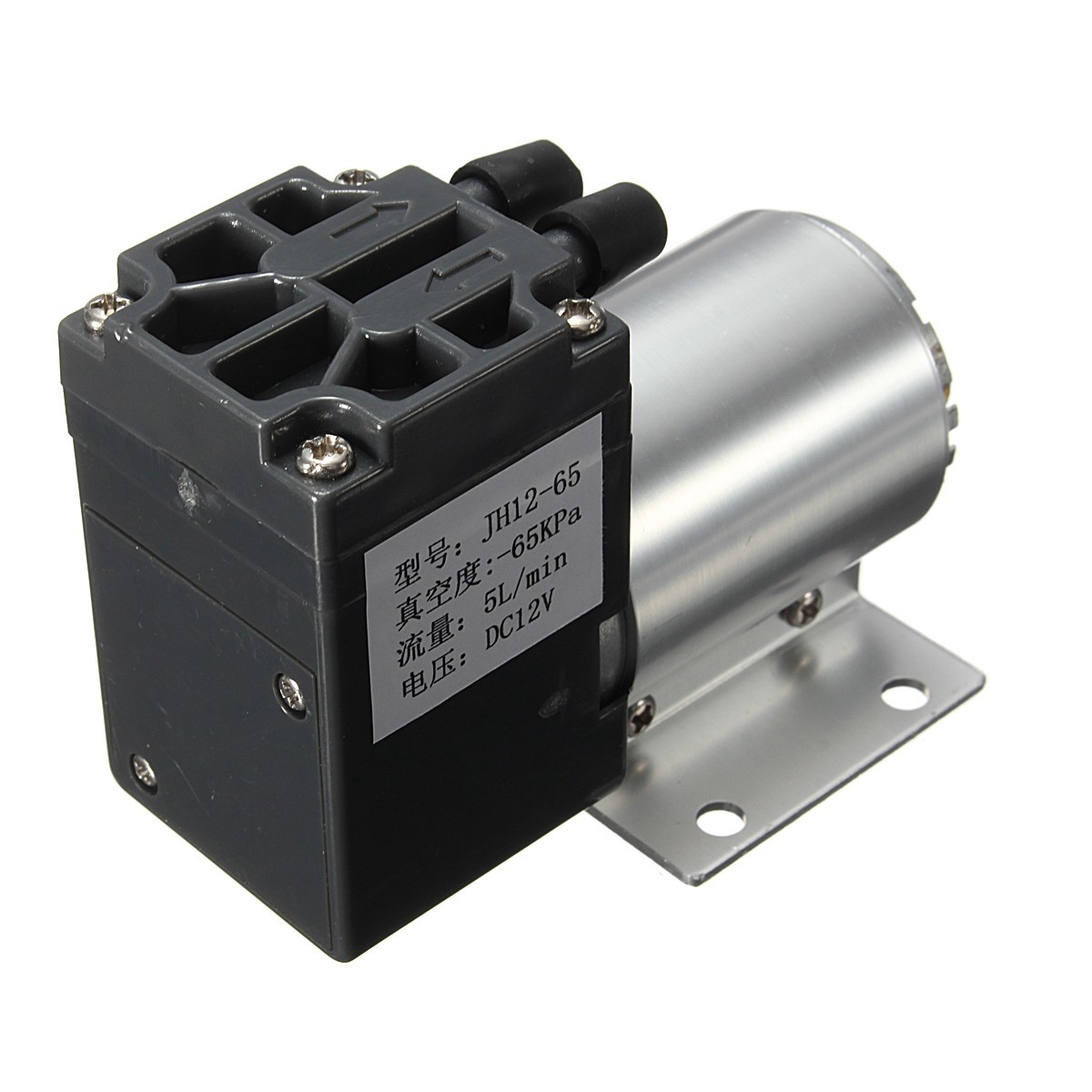 DC 12V Vacuum Pump Suction Pump with Bracket Negative Pressure Suction 3 DC 12V Vacuum Pump Suction Pump with Bracket Negative Pressure Suction - Image 3