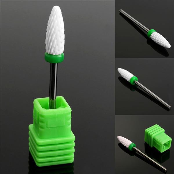 3/32 Inch Shank 6mm Grinding Head Electric Drill Bit Ceramic Nail File Drill Bit 1 3/32 Inch Shank 6mm Grinding Head Electric Drill Bit Ceramic Nail File Drill Bit