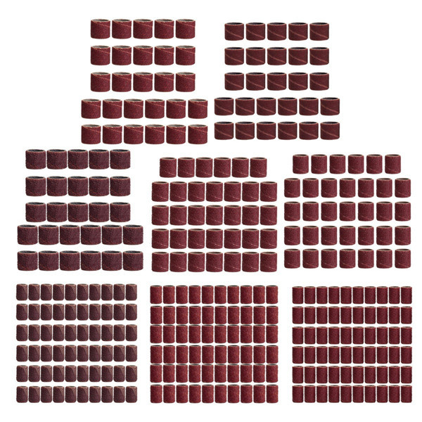 319pcs 3/8 1/4 1/2 Inch Sanding Bands Drums Sleeves 60 120 320 Grit Sanding Drum 3 319pcs 3/8 1/4 1/2 Inch Sanding Bands Drums Sleeves 60 120 320 Grit Sanding Drum - Image 3