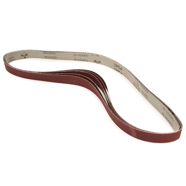 5pcs 106x2.5cm 240 Grit Alumina Sanding Belts Self Sharpening Oxide Abrasive Strips 3 5pcs 106x2.5cm 240 Grit Alumina Sanding Belts Self Sharpening Oxide Abrasive Strips - Image 3
