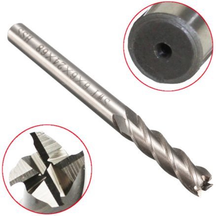 6mm Shank Aluminum Hard HSS Cutter Blade 6?—6?—24?—68mm Lengthened End Mill Router Bit 1