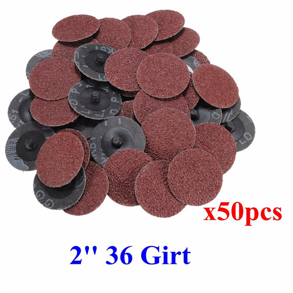 50pcs 36 Grit 2 Inch 50mm Roll Lock Sanding Discs Abrasive Tool for Dremel 2 50pcs 36 Grit 2 Inch 50mm Roll Lock Sanding Discs Abrasive Tool for Dremel - Image 2