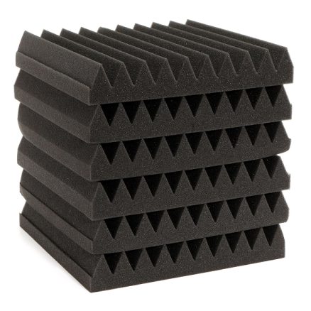 6Pcs 30x30x5CM Soundproofing Acoustic Wedge Foam Tiles Wall Panels 3