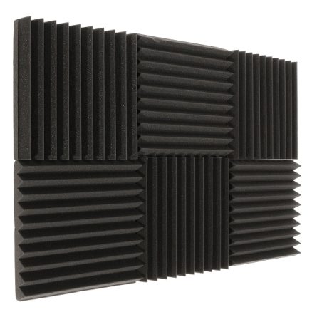 6Pcs 30x30x5CM Soundproofing Acoustic Wedge Foam Tiles Wall Panels 5