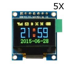 5Pcs 0.95 Inch 7pin Full Color 65K Color SSD1331 OLED Display SPI Geekcreit for Arduino - products that work with official Arduino boards