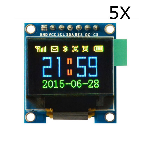 5Pcs 0.95 Inch 7pin Full Color 65K Color SSD1331 OLED Display SPI Geekcreit for Arduino - products that work with official Arduino boards 1 5Pcs 0.95 Inch 7pin Full Color 65K Color SSD1331 OLED Display SPI Geekcreit for Arduino - products that work with official Arduino boards 1