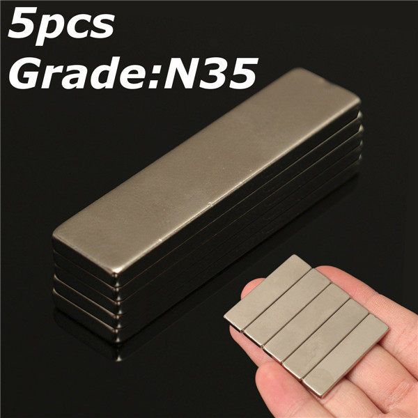 5pcs N35 40x10x3mm Strong Block Magnets Rare Earth Neodymium Magnets 1