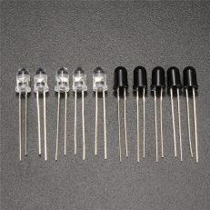 10pcs 5mm 940nm IR Infrared Diode Launch Emitter Receive Receiver LED