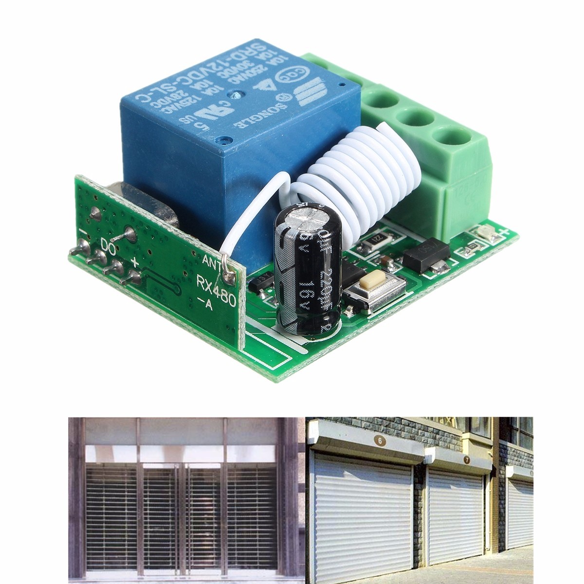 5Pcs DC12V 10A 1CH 433MHz Wireless Relay RF Remote Control Switch Receiver 3 5Pcs DC12V 10A 1CH 433MHz Wireless Relay RF Remote Control Switch Receiver - Image 3