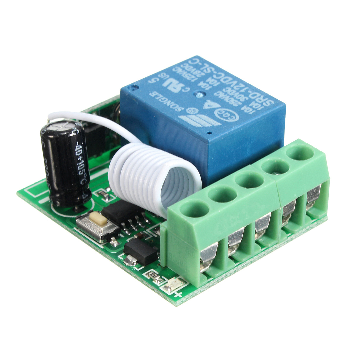 2Pcs DC12V 10A 1CH 433MHz Wireless Relay RF Remote Control Switch Receiver 5 2Pcs DC12V 10A 1CH 433MHz Wireless Relay RF Remote Control Switch Receiver - Image 5