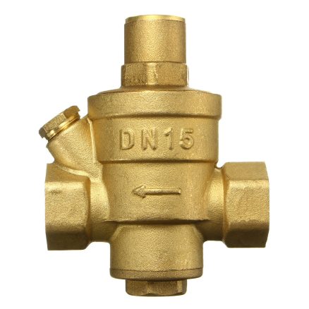Adjustable DN15 Bspp Brass Water Pressure Reducing Valve with Gauge Flow 5