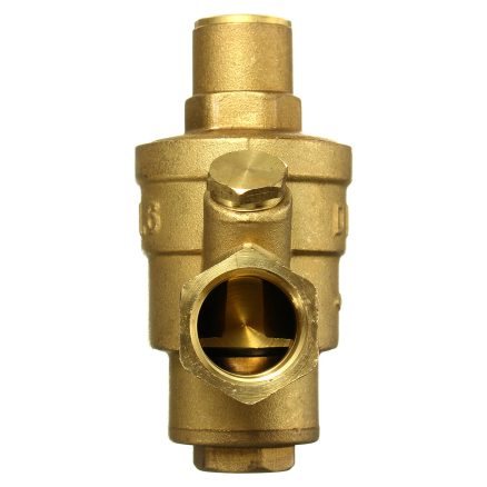 Adjustable DN15 Bspp Brass Water Pressure Reducing Valve with Gauge Flow 6