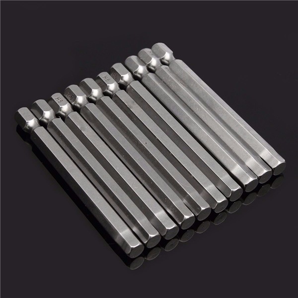 10pcs 75mm 1/4 Inch Shank Screwdriver Bits Set 6mm Hex Head Magnetic Screwdriver Bits 2 10pcs 75mm 1/4 Inch Shank Screwdriver Bits Set 6mm Hex Head Magnetic Screwdriver Bits - Image 2