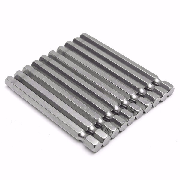 10pcs 75mm 1/4 Inch Shank Screwdriver Bits Set 6mm Hex Head Magnetic Screwdriver Bits 4 10pcs 75mm 1/4 Inch Shank Screwdriver Bits Set 6mm Hex Head Magnetic Screwdriver Bits - Image 4