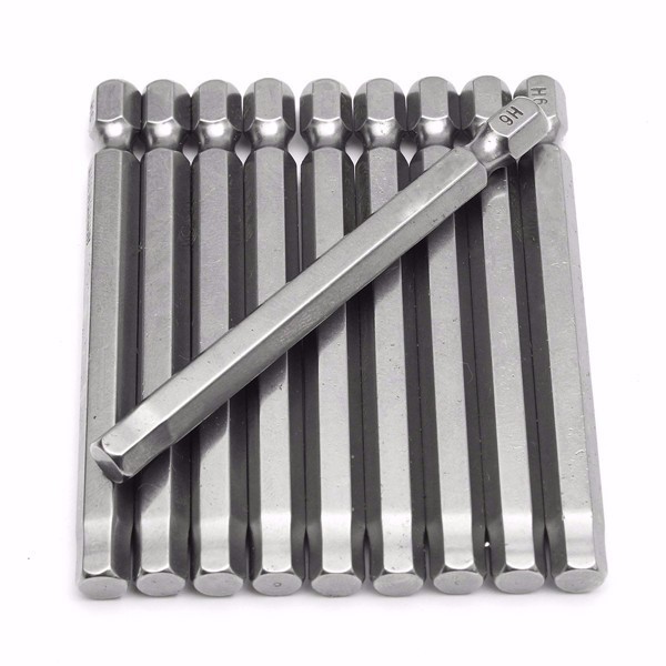 10pcs 75mm 1/4 Inch Shank Screwdriver Bits Set 6mm Hex Head Magnetic Screwdriver Bits 5 10pcs 75mm 1/4 Inch Shank Screwdriver Bits Set 6mm Hex Head Magnetic Screwdriver Bits - Image 5