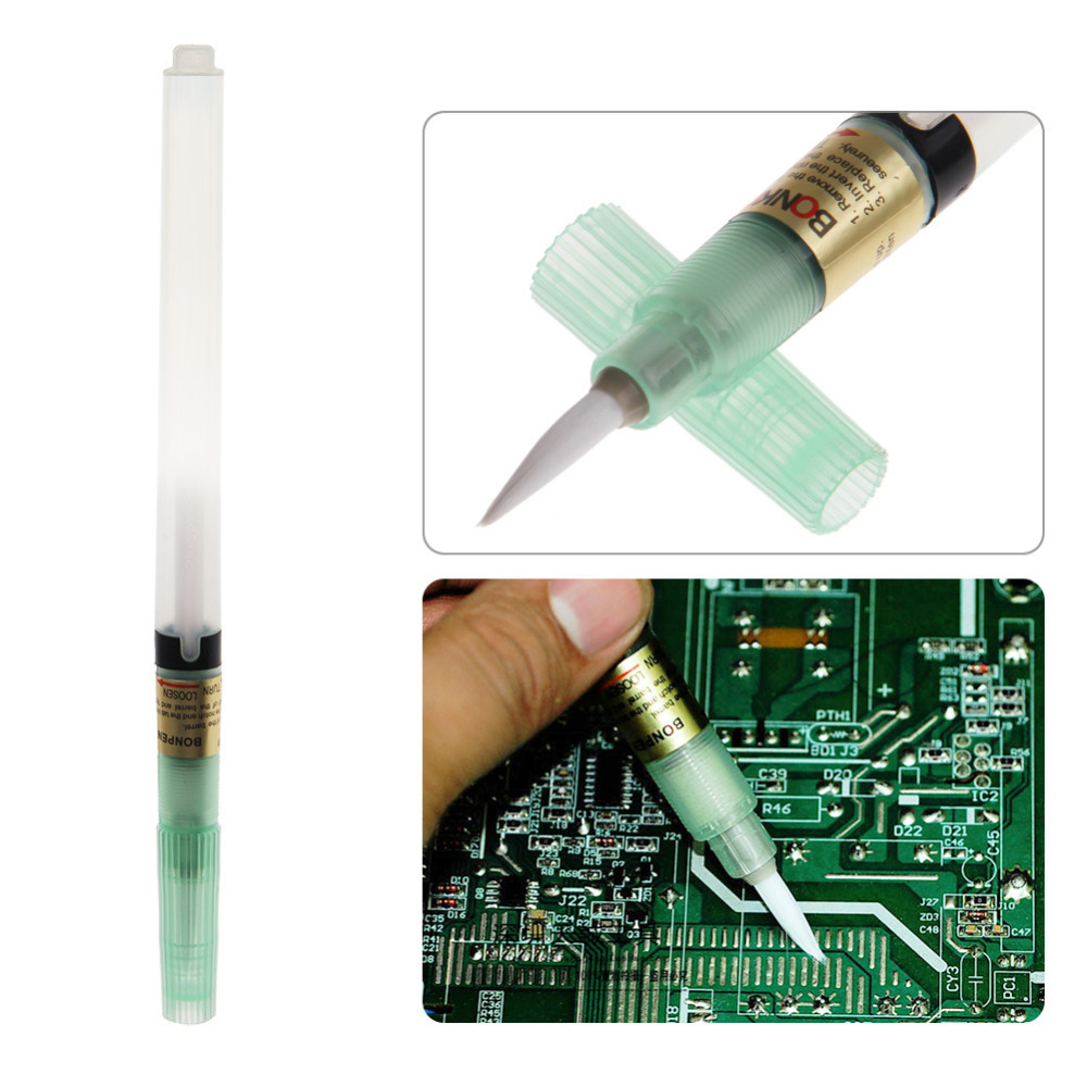 BON-102 Flux Pen PCB Soldering Solder Tool Applicator Brush Head No Clean 1